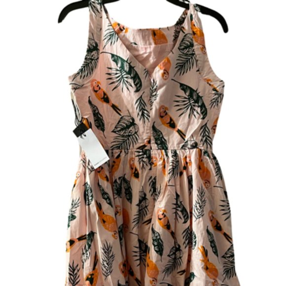 Saint Geraldine | Tropical Bird Swing Dress - Picture 7 of 7